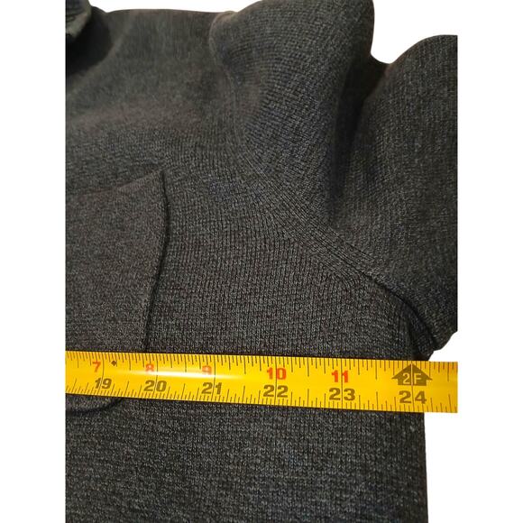 Banana Republic 1/4 Zip Thick Sweater Pullover Men Sz XL Navy Blue Preppy Office - Picture 7 of 10